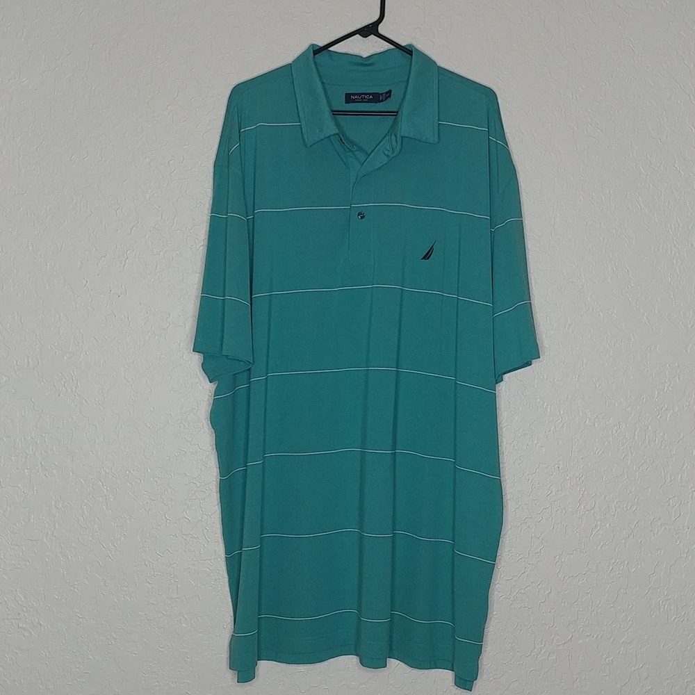 Nautica Striped Short Sleeve Polo Shirt Size 3XL (CL)